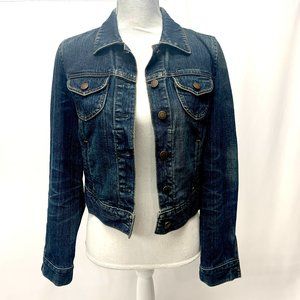 GAP Cropped Jean Jacket- Size Small